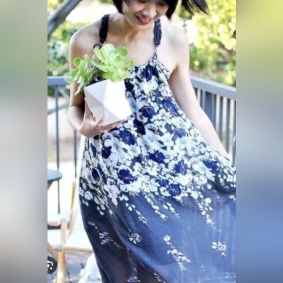 Anthropologie Lilka Lace Back Floral Dress XL - Picture 4 of 17